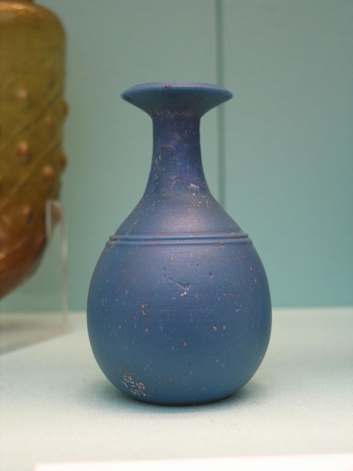 British Museum example of a Roman glass bud probably from Italy